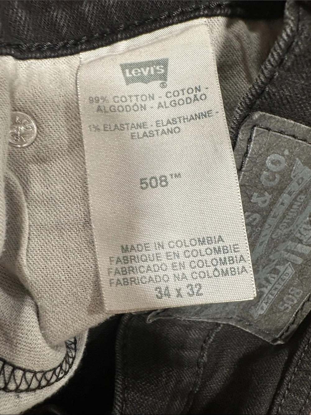 Levi's Men's Black Straight Jeans 398
